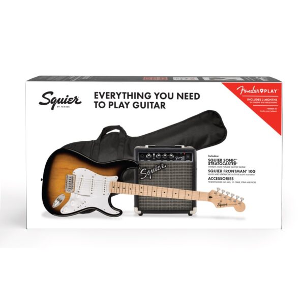 Squier Sonic Stratocaster Pack, 2-Colour Sunburst, Gigbag, 10G Amp - Image 3