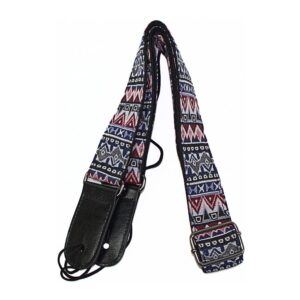 Mickleburgh Pink/Grey Aztec Ukulele Strap