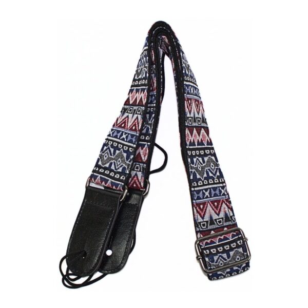 Mickleburgh Pink/Grey Aztec Ukulele Strap