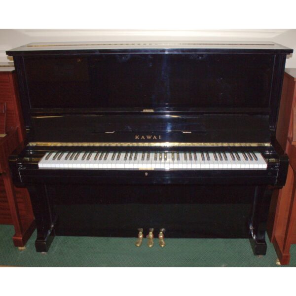 Kawai BL-61 Upright Piano, Second Hand Piano, Polished ebony, c.1980