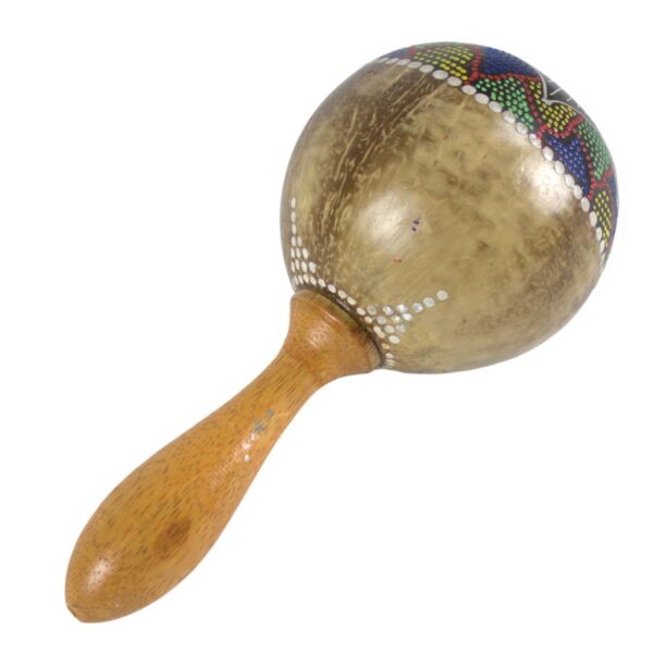 Juno Coconut Maraca, Hand Painted (Fair Trade) - Image 2