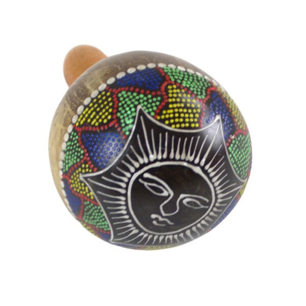 Juno Coconut Maraca, Hand Painted (Fair Trade) - Image 3