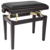 Kinsman KPB03BRN Adjustable Piano Bench, Rosewood, Vinyl Top - Image 2