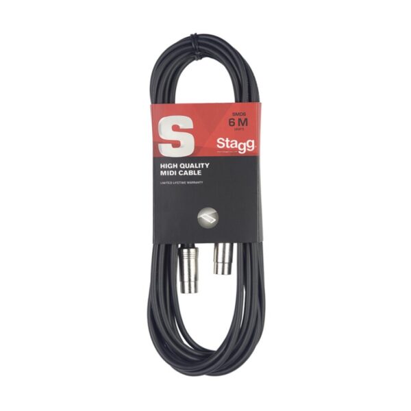 Stagg SMD3 Midi Lead, 3 Metres, Metal Connectors - Image 2