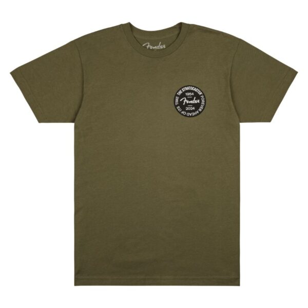 Fender Stratocaster 70th Anniversary Badge T-Shirt, Olive