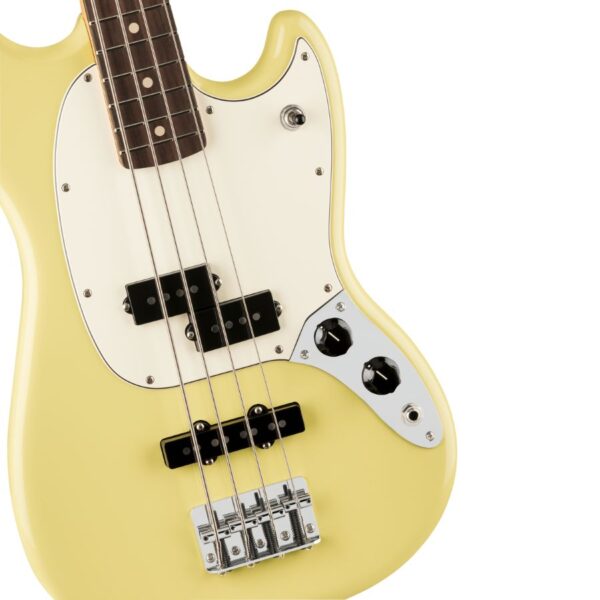 Fender Player II Mustang Bass PJ, Rosewood Fingerboard, Hialeah Yellow - Image 3