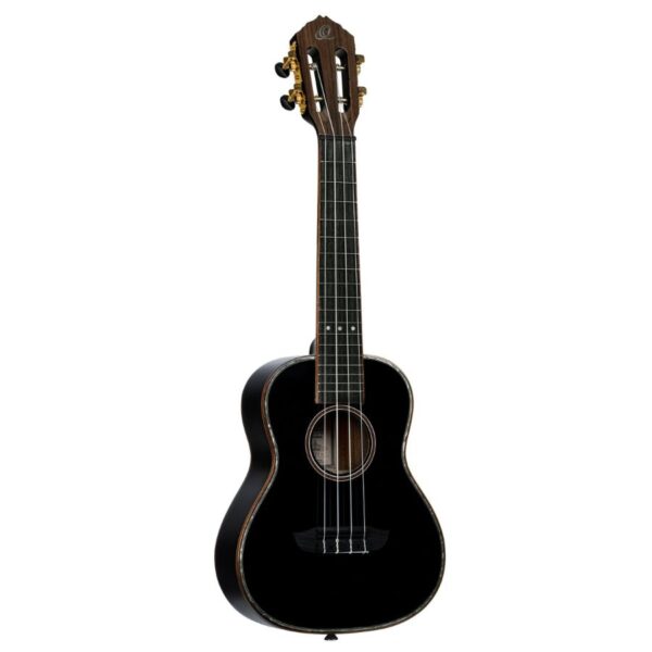 Ortega Onyx RUOX-CC Concert Ukulele, Black, with Bag - Image 3