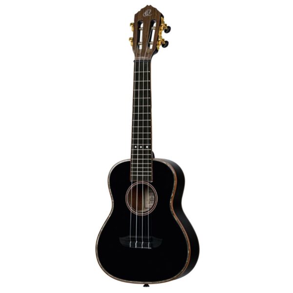 Ortega Onyx RUOX-CC Concert Ukulele, Black, with Bag - Image 4