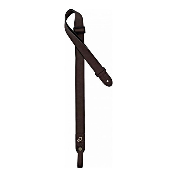 Ortega Vegan OSVU-BR Ukulele Strap with Headstock Connector, Brown