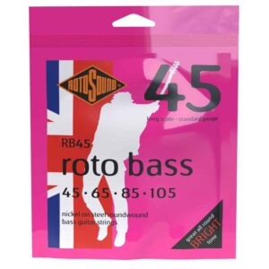 Rotosound RB45 Nickel Roundwound, 45 - 105 Bass String Set, Long Scale, Standard Gauge