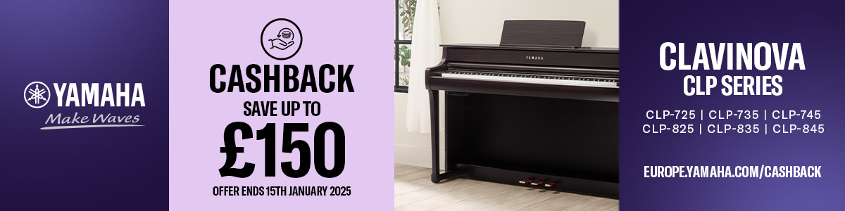 Yamaha Clavinova £150 cashback offer