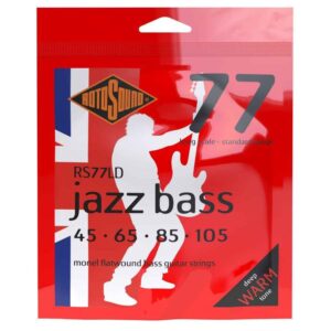 Rotosound RS77LD Monel Flatwound, 45-105 Jazz Bass String Set, Long Scale, Standard Gauge