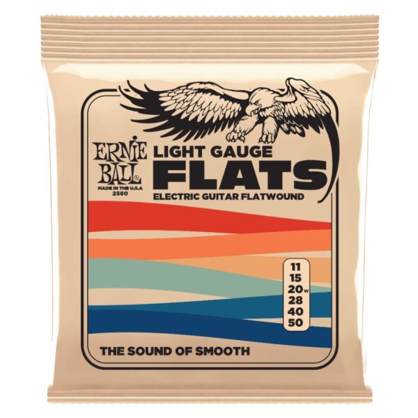 Ernie Ball Stainless Flatwound Electric String Set, 11-50