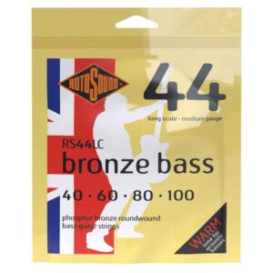 Rotosound RS44LC Bronze, 40-100 Acoustic Bass Set, Long Scale, Medium Gauge