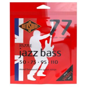 Rotosound RS77LE Monel Flatwound, 50-110 Jazz Bass String Set, Long Scale, Heavy Gauge