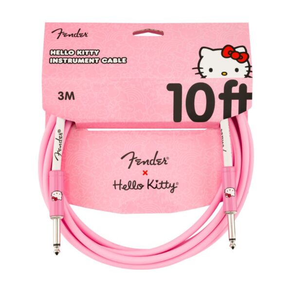 Fender Original 10ft Instrument Cable, Hello Kitty, Pink - Image 3