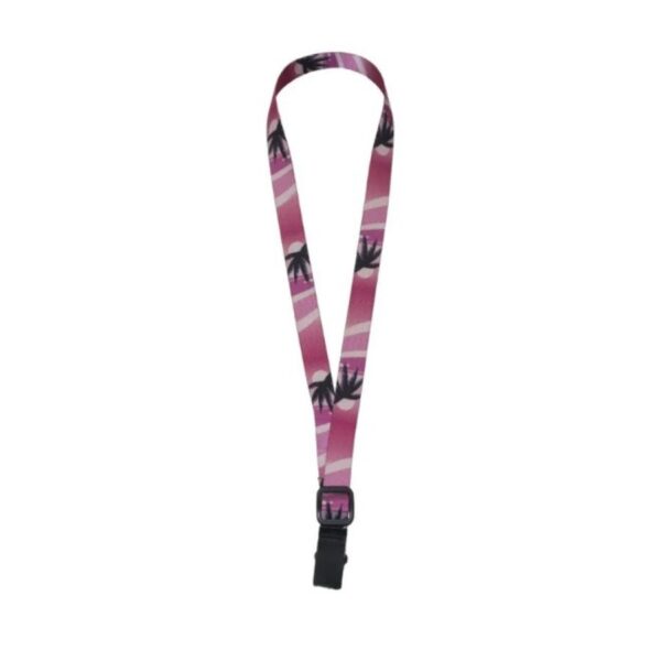 Leathergraft Ukulele Webbing Strap, Pink Hawaiian