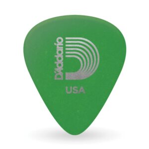 D'Addario Duralin Standard Guitar Picks, Medium (.85mm/Green)