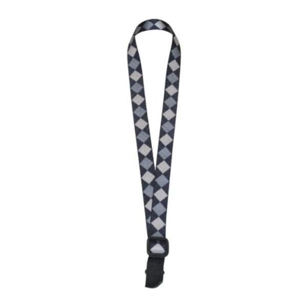 Leathergraft Ukulele Webbing Strap, Black Diamond