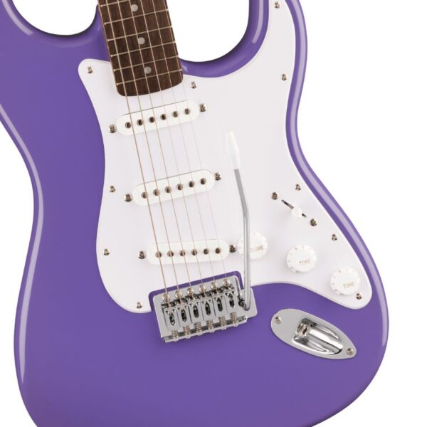 Squier Sonic Stratocaster, Laurel Fingerboard, White Pickguard, Ultraviolet - Image 3