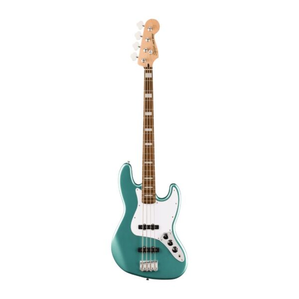 Squier Affinity Active Jazz Bass, Laurel Fingerboard, White Pickguard, Mystic Sea Foam Green