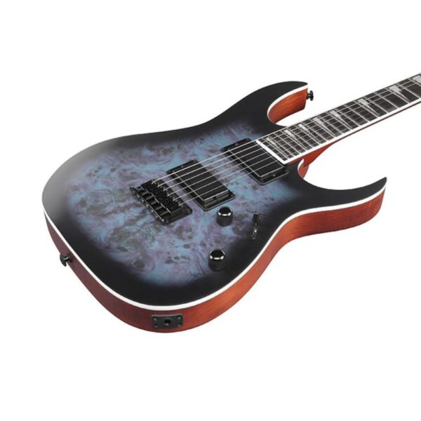 Ibanez Gio GRG121PAR-KBF Poplar Burl Electric Guitar, Deep Dusk Burst Flat - Image 4