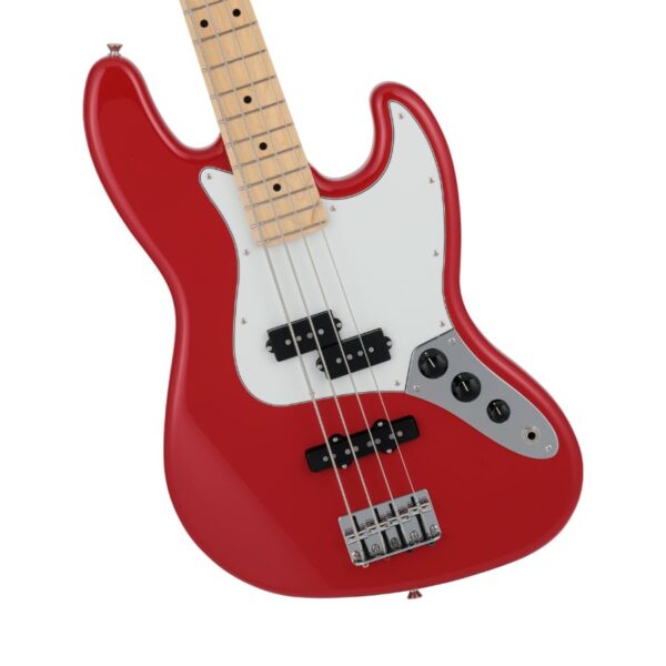 Fender Made in Japan Hybrid II Jazz Bass PJ, Maple Fingerboard, Modena Red (2024 Collection) - Image 4