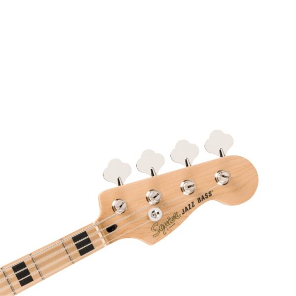 Squier Affinity Active Jazz Bass, Maple Fingerboard, Black Pickguard, Olympic White - Image 5