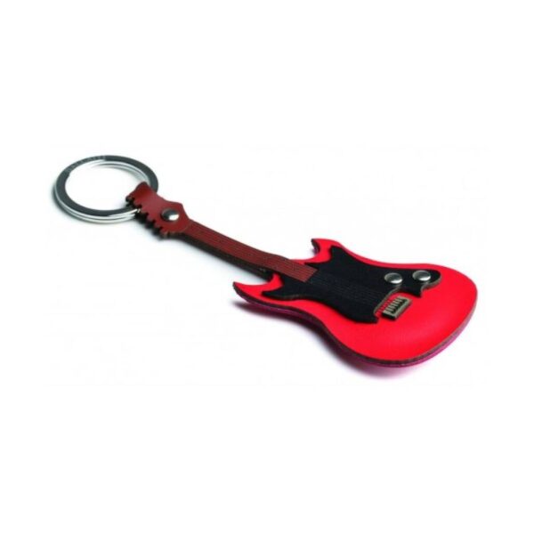 Electric Guitar Leather Keyring