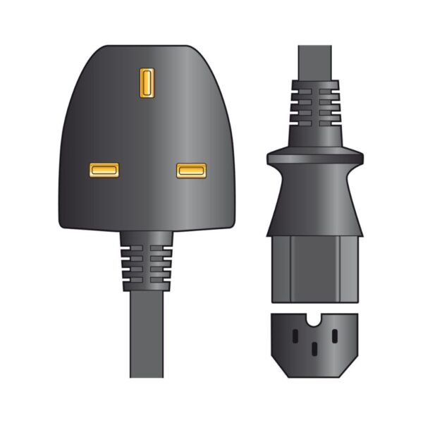 Mercury Hot-IEC Plug 10A Mains Lead, 1m - Image 2