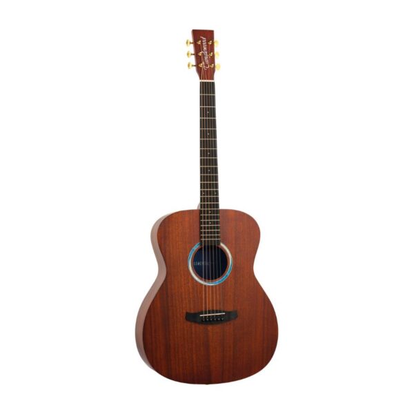 Tanglewood Elemental TE3BL Orchestra Acoustic Guitar, Solid Mahogany Top