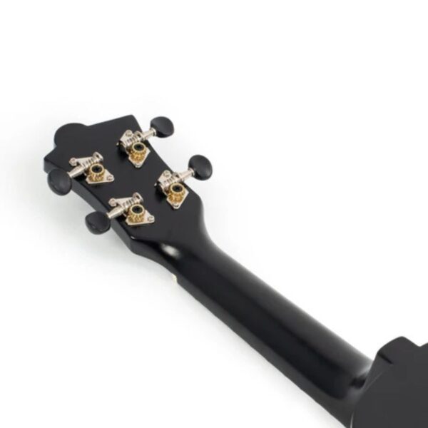 Octopus UK200 Soprano Ukulele, Matt Black - Image 4