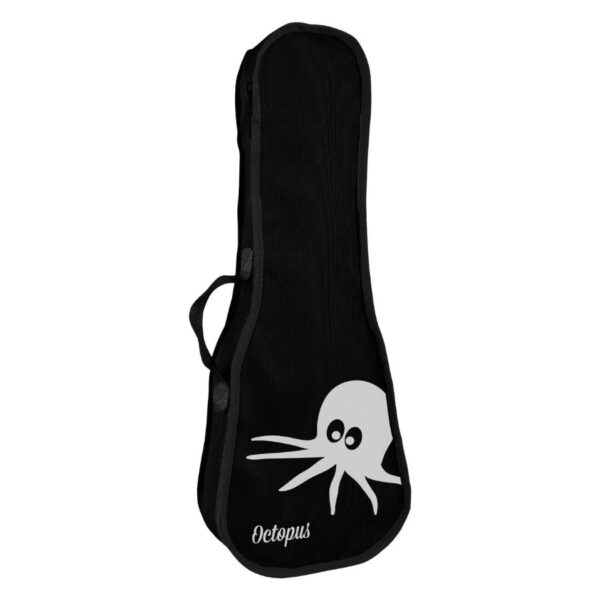 Octopus UK200 Soprano Ukulele, Matt Black - Image 5