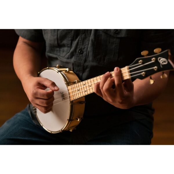 Ortega OUBJE90-MA Maple Pickup Banjolele, with Bag - Image 5