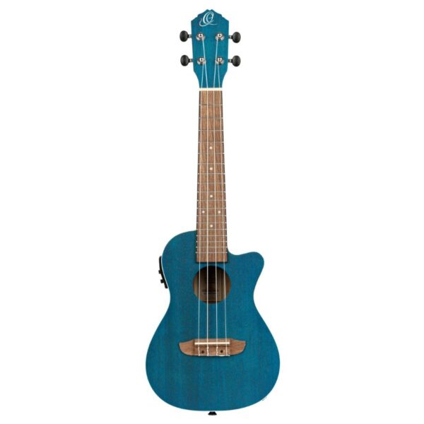 Ortega Earth Series RUOCEAN-CE Pickup Concert Ukulele, Ocean Blue