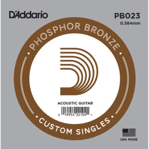 D'Addario Phosphor Bronze Wound .023 Acoustic Guitar String