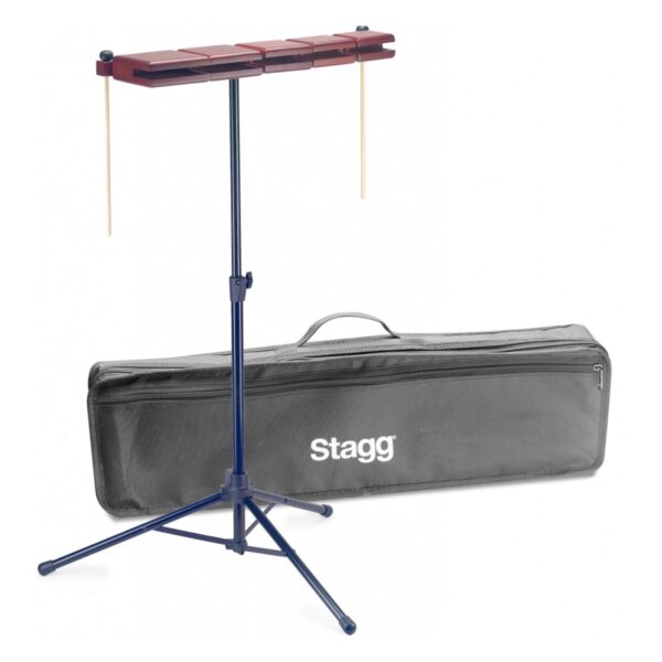Stagg WB-SET-5B Set of 5 with stand & bag Wood Temple Blocks