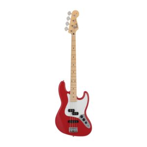 Fender Made in Japan Hybrid II Jazz Bass PJ, Maple Fingerboard, Modena Red (2024 Collection)