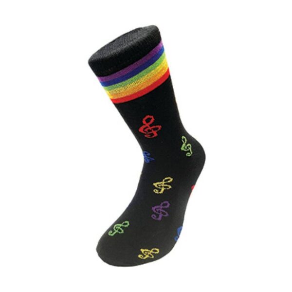 MGC Treble Clefs Socks, Multi-Coloured, Size 6-11