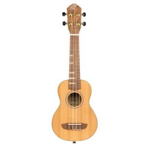 Ortega Timber Series RUTI-SO Soprano Ukulele, Solid Cedar Top, with Bag