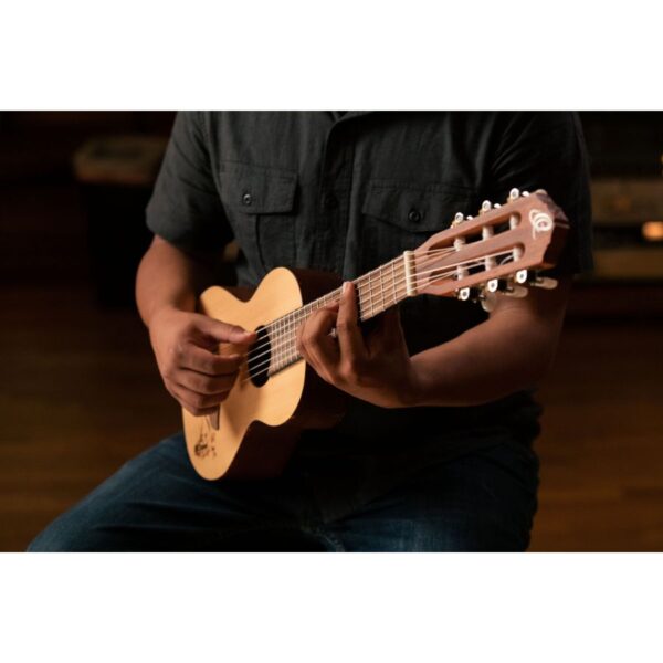 Ortega Mini Travel Series RGL5 1/8 Guitar Ukulele, 6 String. - Image 3