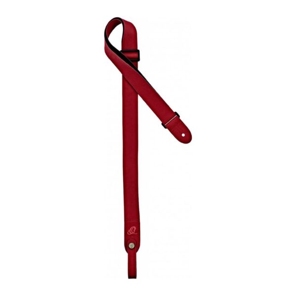 Ortega Vegan OSVU-RD Ukulele Strap with Headstock Connector, Red