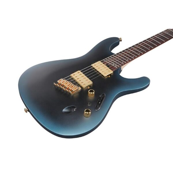 Ibanez S Series SML721-MAM Light Multi Scale Electric Guitar, Midnight Arctic Ocean Matte - Image 4