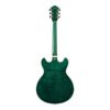 Ibanez AS Series AS93FM-TMG Flamed Maple Semi-Hollow Guitar, Transparent Moss Green - Image 2