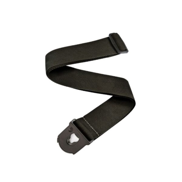 D'addario Planet Lock Locking Guitar Strap, Polypropylene, Black