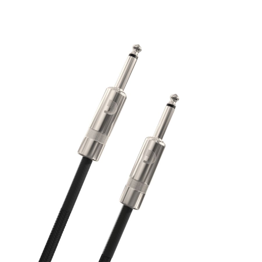 D'Addario Custom Series Braided Instrument Cable, Grey, 10'