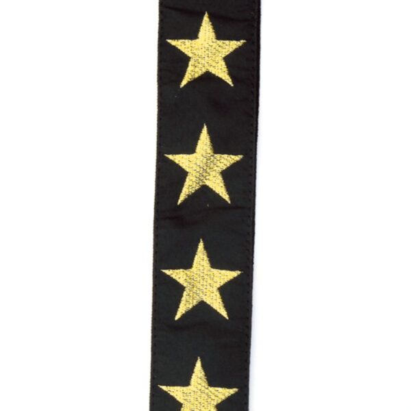 D'Addario Woven Guitar Strap, Gold Star - Image 2