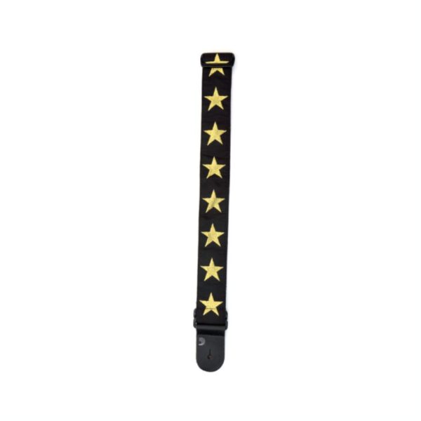 D'Addario Woven Guitar Strap, Gold Star - Image 3