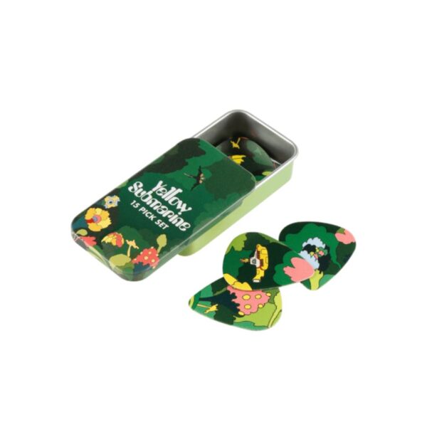 D'Addario Beatles Yellow Submarine 55th Anniversary Guitar Pick, Pepperland Woods, Medium Picks (.70mm), 15-Pack