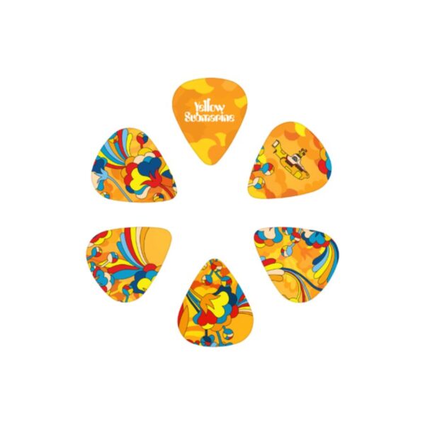 D'Addario Beatles Yellow Submarine 55th Anniversary Guitar Pick Tin, Primrose Prairie, Medium Picks (.70mm), 15-Pack - Image 2